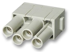 HARTING 09 14 004 3141 重载型连接器, Han-Modular, 模块, 4触芯, 插座, 压接槽-无触芯