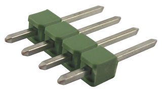 TE CONNECTIVITY - AMP 826926-4 引脚针座, 板至板, 2.54 mm, 1 排, 4 触点, 通孔直型, AMPMODU II
