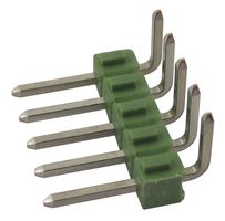 TE CONNECTIVITY - AMP 826949-5 引脚针座, 直角, 板至板, 2.54 mm, 1 排, 5 触点, 通孔直角, AMPMODU II