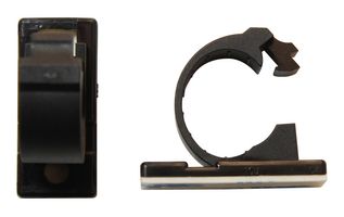 MULTICOMP PRO MP003242 Fastener, Adhesive Backed Cable Clamp, 14 mm, Nylon 6.6 (Polyamide 6.6), Black, 36.5 mm, 16.4 mm