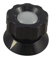 MENTOR 474.61 旋钮, 圆形杆, 6 mm, 塑料, 带指示箭头的手指握杆, 50 mm