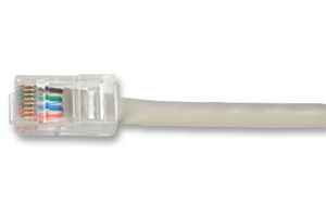 VIDEK 1996-3 Ethernet Cable, Patch Lead, Cat6, RJ45 Plug to RJ45 Plug, Beige, 3 m