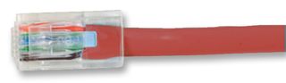VIDEK 1996-3R 以太网线缆, Cat6, Cat6, RJ45插头至RJ45插头, UTP (非屏蔽双绞线), 红色, 3 m, 9.8 ft
