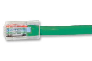 VIDEK 1996-1G 以太网电缆, 连接线, CAT6, RJ45 公至RJ45, 公, 绿色, 1m
