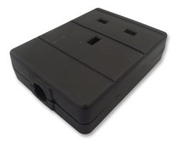 PRO ELEC ASO-001 BLACK SOCKET, TRAILING, 1WAY, BLACK