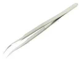 MULTICOMP PRO D00344 镊子, 7A型, 抗磁, 细曲形, 115 mm, 不锈钢体, 不锈钢尖