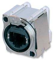 NEUTRIK NE8FBH-LED 模块连接器, RJ45 插座, 1 x 1 (端口), 8P8C, 通孔安装