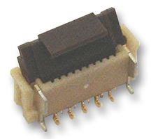 HIROSE / HRS FH12-10S-0.5SVA(54) FFC / FPC Board Connector, ZIF, Flip Lock, 0.5 mm, 10 Contacts, Receptacle, FH12, Surface Mount