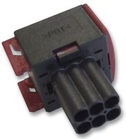 AMP - TE CONNECTIVITY 1-967241-1 连接器外壳, Junior Power Timer, 插座, 6 路, 5 mm, Junior Power Timer 触点