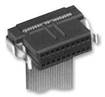 TE CONNECTIVITY - AMP 1-111196-8 IDC Connector, IDC Receptacle, Female, 1.27 mm, 2 Row, 20 Contacts, Cable Mount