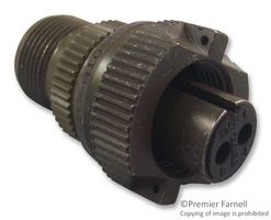 AMPHENOL MS3106A10SL-4S.. Circular Connector, MIL-DTL-5015 Series, MS3106 Series, Straight Plug, 2 Contacts, Solder Socket
