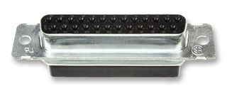 AMP - TE CONNECTIVITY 207463-1 D Sub Connector Housing, 25 Ways, D Sub, 3, AMPLIMITE HDP-20, Receptacle, Steel Body