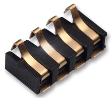 KYOCERA AVX 009155004201006 Battery Contact, Compression Connector, Beryllium Copper, SMD, 4 Way, 2.5mm Pitch, 3A
