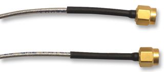 RADIALL R294C0351003 RF / Coaxial Cable Assembly, 9.84 ", 250 mm, SMA Straight Plug, SMA Plug, 50ohm, 50 ohm