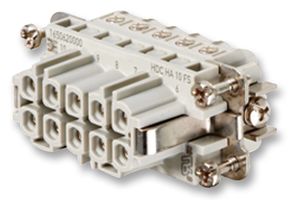WEIDMULLER 1650620000 重载型连接器, 插入式, HA系列, 电缆安装, 插座, 10 触点, 2 排, 母