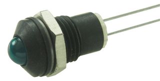 CML INNOVATIVE TECHNOLOGIES 190417IP 发光二极管指示器 面板安装, 黑铬挡板, 蓝色, 4.5 VDC, 8 mm, 20 mA, 60 mcd, IP67