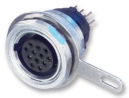 NEUTRIK MPF12-V 圆形连接器, Standard Circular Connector, Minicon系列, 面板安装插座, 12 触点, PCB插座