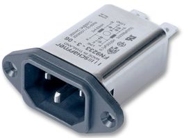 TE CONNECTIVITY - SCHAFFNER 802716-SF Filtered IEC Power Entry Module, IEC C14, General Purpose, 10 A, 250 VAC