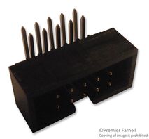 MOLEX 70247-1054 Pin Header, Shrouded, Wire-to-Board, 2.54 mm, 2 Rows, 10 Contacts, Through Hole Right Angle