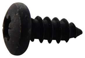TR FASTENINGS N80.375 PRSTABB100- Screw, Self-Tapping, No.8, 9.5 mm, Chemically Blackened, Steel, Pan Head Pozidriv