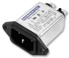 ROXBURGH EMC RID0642H Filtered IEC Power Entry Module, IEC C14, General Purpose, 6 A, 250 VAC