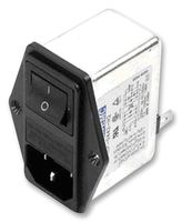 ROXBURGH EMC RIP0642H2 Filtered IEC Power Entry Module, IEC C14, General Purpose, 6 A, 250 VAC