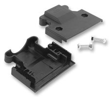 3M 10314-52F0-008 连接器后盖, 焊接插头接线盒后壳, Mini D Ribbon 101XX-3000VE Plug Connectors, 180°, PET(聚酯纤维), 玻璃纤维主体, 103
