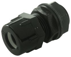 MULTICOMP PRO 241/69/79B 电缆压盖, 公制, 带锁紧螺母与密封垫圈, M13 x 1.5, 5 mm, 7 mm, 尼龙 6.6 (聚酰胺6.6), 黑色, IP66