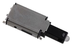 C&K COMPONENTS ELUMOATHQ7C12 Pushbutton Switch, ELUM Series, SPDT, On-(On), Rectangular, Black