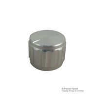 MULTICOMP 20T-2D 旋钮, 圆形杆, 6.35 mm, 铝, 顶部带指示线的圆盘, 20 mm