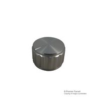 MULTICOMP 25T-2T 旋钮, 圆形杆, 6.35 mm, 铝, 顶部带指示线的圆盘, 25 mm