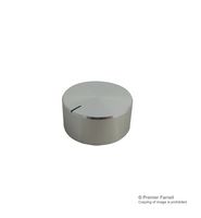 MULTICOMP 32S-2D 旋钮, 圆形杆, 6.35 mm, 铝, 顶部带指示线的圆盘, 32 mm