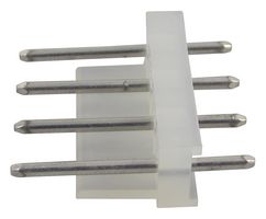 MOLEX 10-08-5041 引脚针座, 线至板, 5.08 mm, 1 排, 4 触点, 通孔直型, KK 508 2599