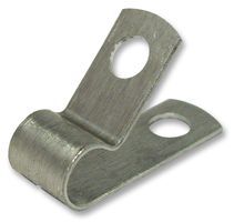 ESSENTRA COMPONENTS AL-3 Fastener, P Clip, Screw Mount Cable Clamp, 4.8 mm, Aluminium, Metallic, 12.7 mm, 9.5 mm