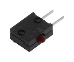DIALIGHT 555-2003F 电路板指示灯, 红色, 1 LED灯, 通孔安装, 2mm, 6 mA, 1.9 mcd
