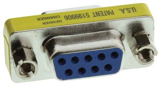 MULTICOMP SPC19774 D Sub Connector Adapter, Low Profile Telco, Standard D Sub, Receptacle, 9 Ways, Standard D Sub