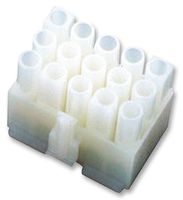MOLEX 19-09-1069 连接器外壳, 自然色, Standard .093" 3191 Series, 插座, 6 路, 6.7 mm