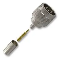 AMPHENOL RF 82-340-1052 射频/同轴连接器, N型同轴, 直型插头, 压接, 50 ohm, Belden 9913, Belden 9914, 黄铜