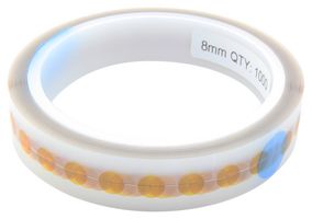MULTICOMP PRO 053-1001 Masking Tape, High Temperature, PCB Protection, PI (Polyimide) Film, Amber, 8 mm x 33 m