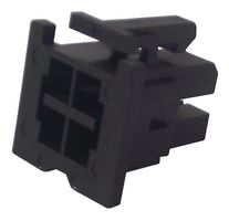 MOLEX 15-97-5041.. Connector Housing, Black, Mini-Fit TPA 30067 Series, Receptacle, 4 Ways, 4.2 mm