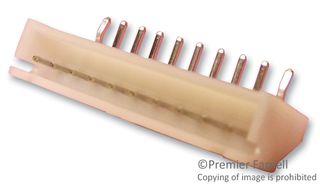 JST / JAPAN SOLDERLESS TERMINALS S10B-XH-A (LF)(SN) Pin Header, Right Angle, Wire-to-Board, 2.5 mm, 1 Rows, 10 Contacts, Through Hole Right Angle, XH