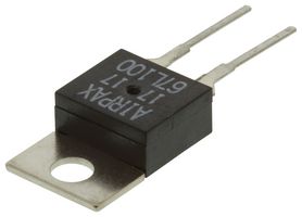 SENSATA / AIRPAX 67L100 Thermostat Switch, Subminiature, Bimetal Disc, 6700 Series, 100 °C, Normally Closed, TO-220