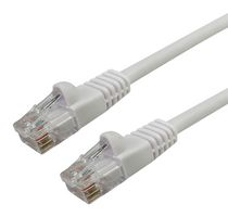 VIDEK 2965-3W 以太网电缆, UTP, 跳线, Cat5e, RJ45插头至RJ45插头, 白色, 3 m