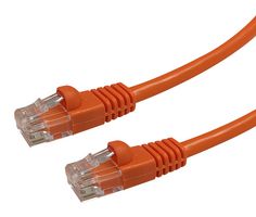 VIDEK 2965-0.5RG 以太网电缆, 连接线, CAT5E, RJ45 公至RJ45, 公, 橘色, 500M