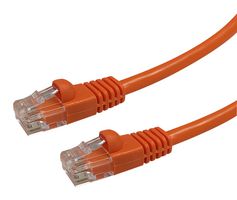VIDEK 2965-15RG 以太网电缆, 连接线, CAT5E, RJ45 公至RJ45, 公, 橘色, 15M