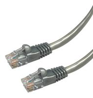 VIDEK 2965-1.25AG Ethernet Cable, Patch Lead, Cat5e, RJ45 Plug to RJ45 Plug, Silver, 1.25 m
