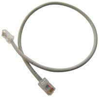 VIDEK 1965-0.5X Ethernet Cable, Patch Lead, Cat5e, RJ45 Plug to RJ45 Plug, Beige, 500 mm