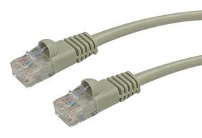 VIDEK 2965-2 以太网电缆, 连接线, CAT5E, RJ45 公至RJ45, 公, 米色, 2M