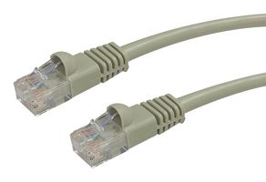 VIDEK 2965-1.25 以太网电缆, 连接线, CAT5E, RJ45 公至RJ45, 公, 米色, 1.25M