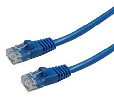 VIDEK 2965-1.25B 以太网电缆, 连接线, CAT5E, RJ45 公至RJ45, 公, 蓝色, 1.25M